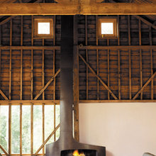 snow - fireplace