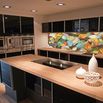 Created art work on splashback for private client