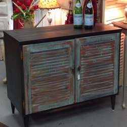 Bar: Mid Century Modern Copper Reactive Painted. - Wine And Bar Cabinets