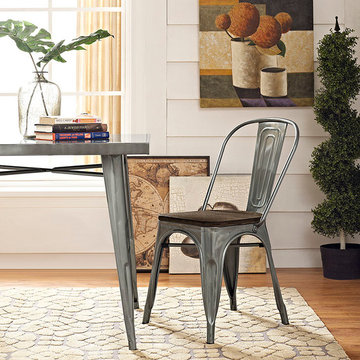 Promenade Dining Side Chair-Gunmetal