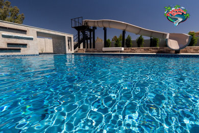 Pool - craftsman pool idea in Phoenix