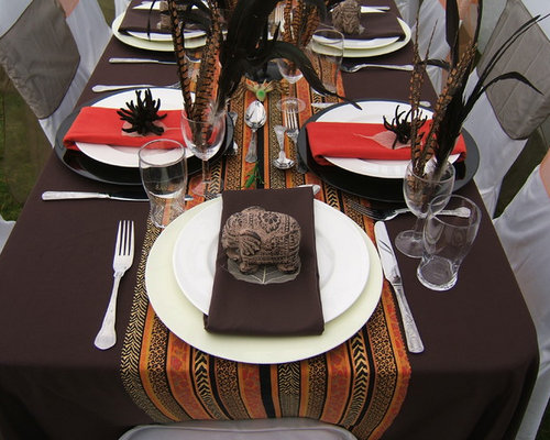 African themed tablescape