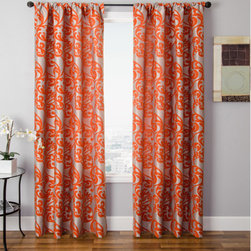 Blindsgalore Signature Drapery Panel: Kunas Patterned Jacquard - Curtains