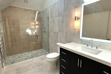 Bathroom - modern bathroom idea in Atlanta