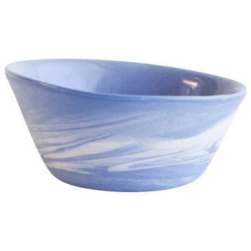 Cloudware Bowl, Blue and White Swirl, Small