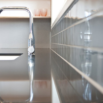 Super Cute Modern Kitchen with a Retro Twist