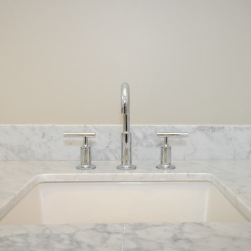 White tile bathroom