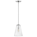 HInkley - Hinkley Vance Small Pendant, Polished Nickel - The Vance pendant achieves both timeless and on-trend illumination. The A-line silhouette is classic, while its shade is clearly modern, all presented in multiple finish options.