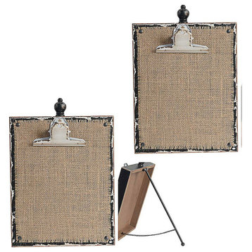 Set Of 2 Cole Twine Clipboard Easel 8x3x12"