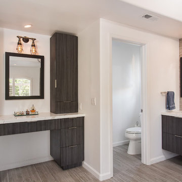 A Modern yet Rustic Themed Full Bathroom Remodel in Thousand Oaks CA 2018