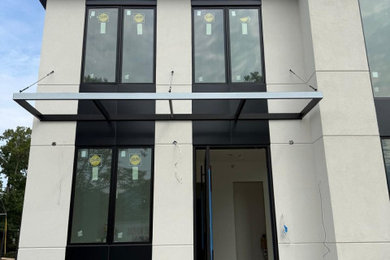 Example of an exterior home design in New York