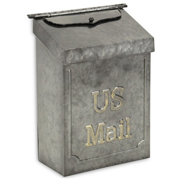 Wiselle Glossy Galvanized Mail Box
