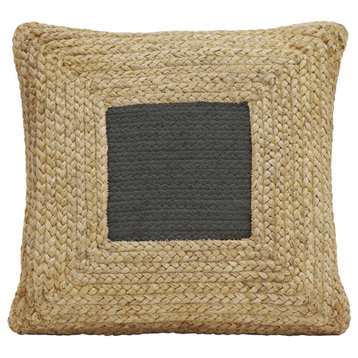 Blank Mind Black Square Accent Pillow