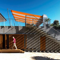 Custom Designed Motorised Retracting Awning with Custom Made Stripes - Outdoor Products