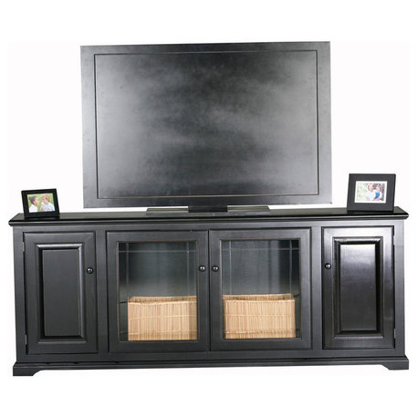 Eagle Furniture Savannah 80" Thin Entertainment Console, Cupola Yellow