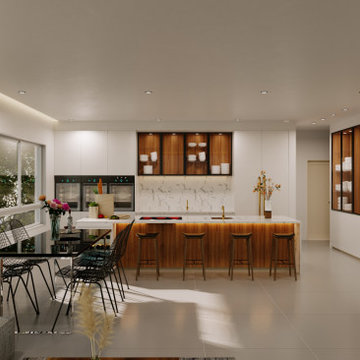 Living room interior design, project from Ferriss