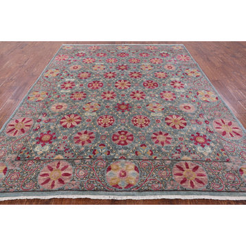 8' 3" X 10' 2" William Morris Hand-Knotted Rug Q8476