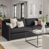 Nativa Interiors Ashley 83" Sofa, Charcoal, Depth: Classic