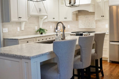 Example of a transitional kitchen design in Other