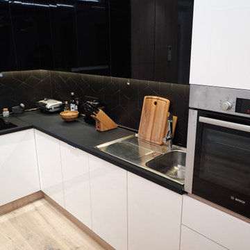 Cocina abierta estilo nórdico