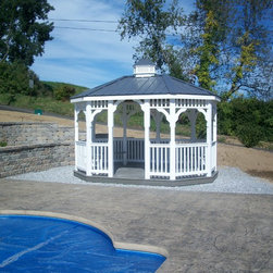 10'x14' Vinyl Gazebo - Gazebos