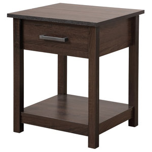 better homes & gardens modern farmhouse 1 door nightstand with 2 usb ports