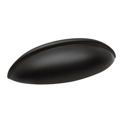 Cosmas - Cosmas 1399FB Flat Black 2-1/2&rdquo; CTC (64mm) Cabinet Cup Pull - Cabinet And Drawer Handle Pulls