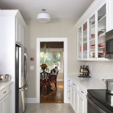 Bright and Cheery Galley Kitchen
