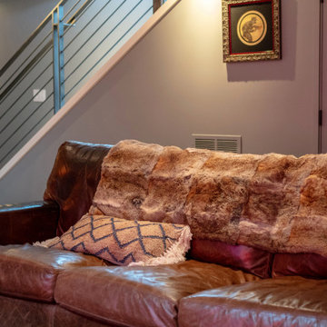 A High-Tech Basement Redesign Infused with Art and Innovation