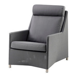 Cane-line Diamond Highback Chair Tex Grey - Outdoor Lounges