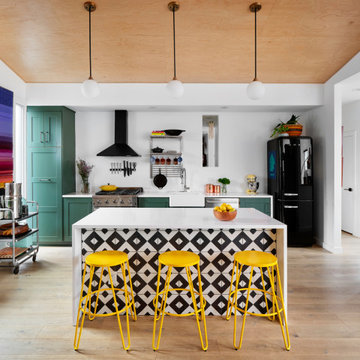 East Austin Colorful Kitchen