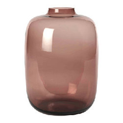 Glass Cylinder Vase-Amethyst - Vases
