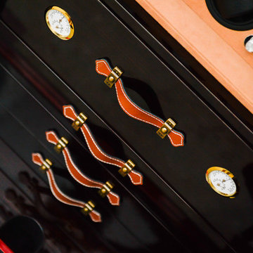 Monkig CUSTOM 40-Watch Watch Winder And Jewelry Safe-Safewell Red Big
