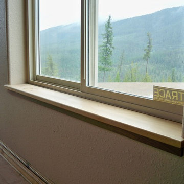Rustic Knotty Alder Interior woodwork, Stair casing