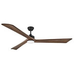 Hinkley - Hinkley 903680FMB-LDD Sculpt - 80 Inch 3 Blade Ceiling Fan with Light Kit - Sculpt defines modern elegance. Its Solid Wood blaSculpt 80 Inch 3 Bla Graphite Driftwood BUL: Suitable for damp locations Energy Star Qualified: n/a ADA Certified: n/a  *Number of Lights:   *Bulb Included:Yes *Bulb Type:LED *Finish Type:Graphite