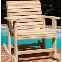 Roll Back Porch Rocker - Patio Furniture And Outdoor Furniture