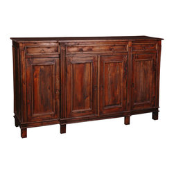 Sunset Trading - Sunset Trading Cottage Sideboard, Raftwood - Buffets And Sideboards