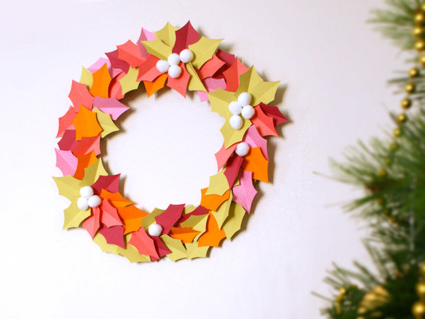 Diy: herbstkranz aus papier basteln