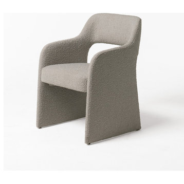 Modrest Bishop Grey Fabric Dining Chair