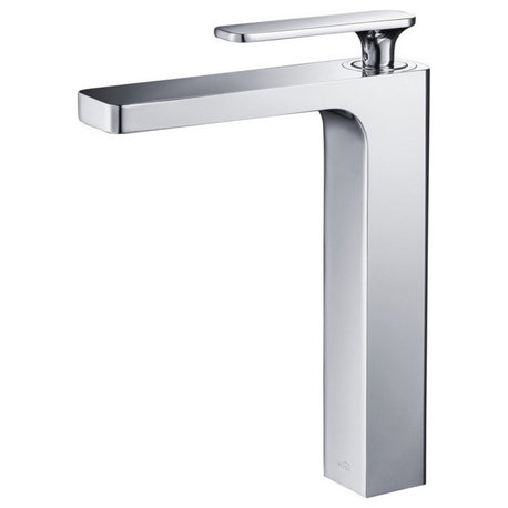 Infinity Single Handle Vessel Sink Faucet KBF1007, Chrome, W/O Drain