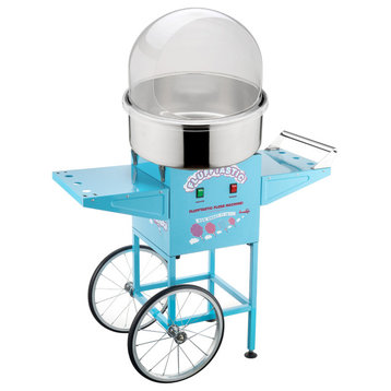 Cotton Candy Machine Flufftastic Floss Maker With Stainless-Steel Pan 13" Wheels