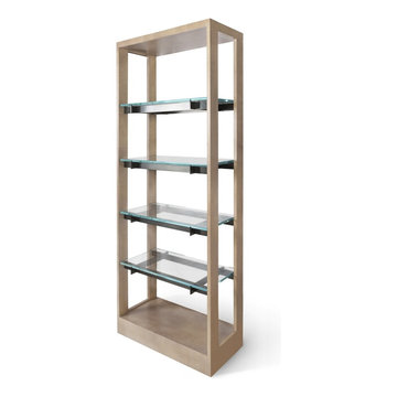 DONGHIA OBED LEGECY STARFIRE GLASS SHELF ETAGERE