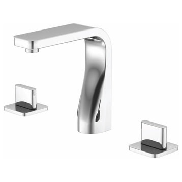 Isenberg 260.2000 3-Hole 8" Widespread 2-Handle Bathroom Faucet, Polished Nickel