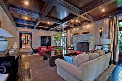 Inspiration for a modern living room remodel in Los Angeles