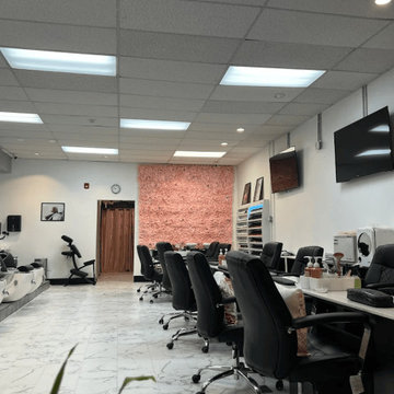 Nail Salon LVP Installation