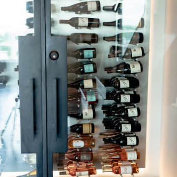 Glass Wine Room with Overlooking Wine Display