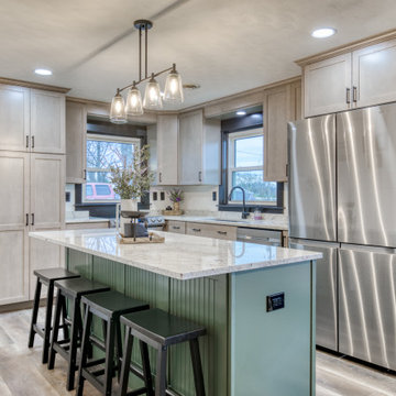 Laurel- Two toned Farmhouse Kitchen