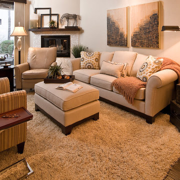 Transitional Living Room