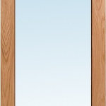 Verona Home Design - 1-Lite Unfinished Red Oak Interior Door Slab, 36"x80" - -Door comes as an unmachined slab only, with no hinge or bore prep
