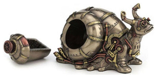 Steampunk Giant Land Snail Trinket Box - Figurine Statue by Veronese ...